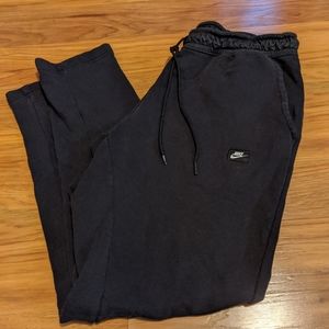 Nike Men's Black Logo Sweatpants L